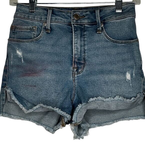 Good American‎ Destroyed Denim Cut-Off Shorts - Picture 1 of 7